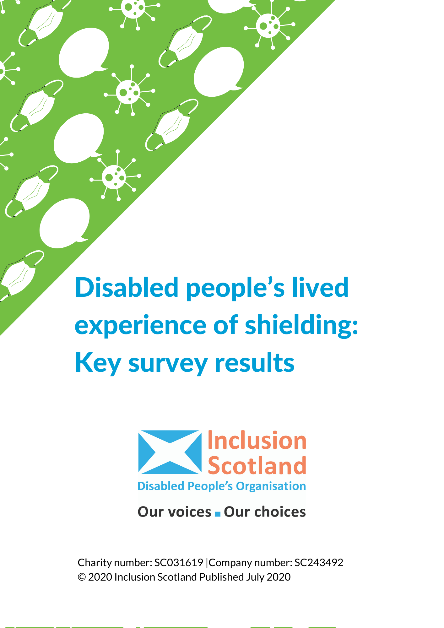 Disabled people’s lived experience of shielding: key survey results (Word Doc)